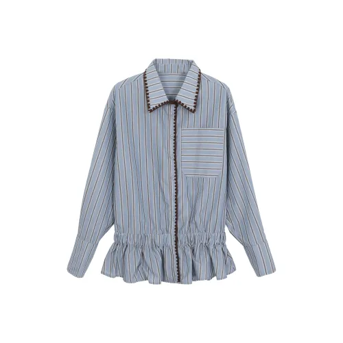 Pa33word Синий Женские Рубашки