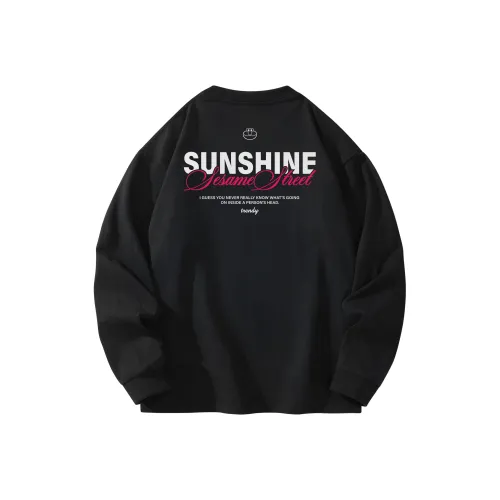 Улица Сезам Длинный рукав Т-рубашка Унисекс