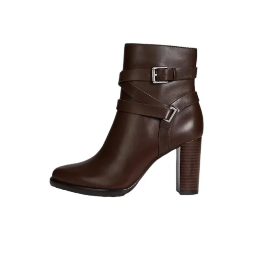 LAUREN RALPH LAUREN Collins Ботильоны 8,5 см Женские Темно-коричневый