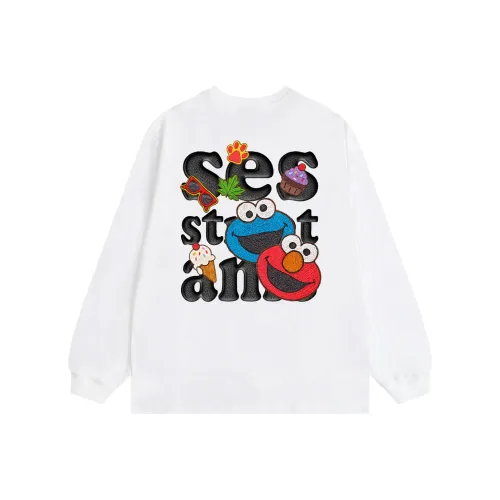 Улица Сезам Длинный рукав Т-рубашка Унисекс