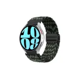 В узор - черный, зеленый [магнитная застежка, ткань, вязаный, петля, ремешок]