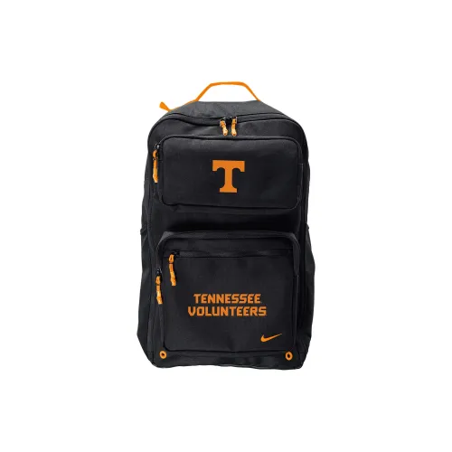 Nike Полиэстер Рюкзак Унисекс Черный Оранжевый