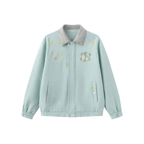 PISYPOX Светло-зеленые унисекс куртки