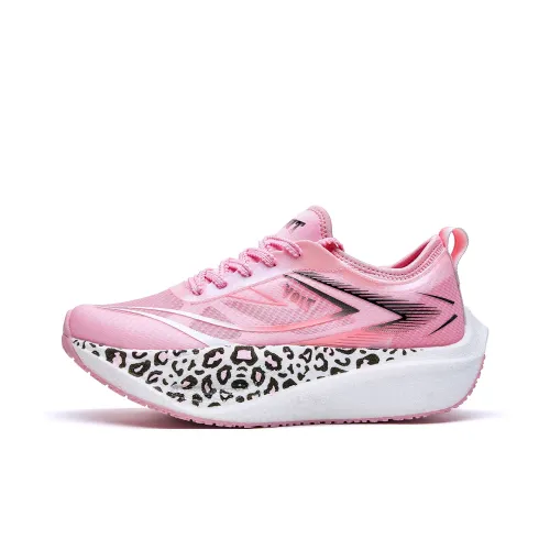 VOIT Амортизация противоскользящий низкий отскок топ из углеродной пластины кроссовки для бега Marathon унисекс розовый