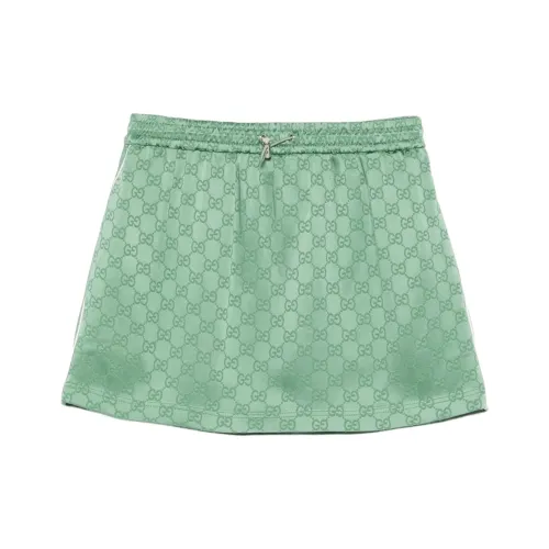 GUCCI Повседневные короткие юбки Женские Зеленый