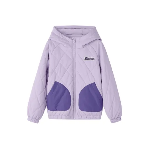 Skechers Светлый снег Синий/00EW Унисекс Утеплённые куртки