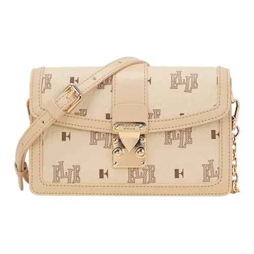 ELLE PVC Конверт Сумка через плечо Стандартная Женская Овсяный Абрикос Коньяк