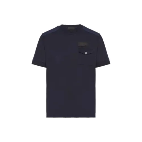 PRADA Мужские футболки синие