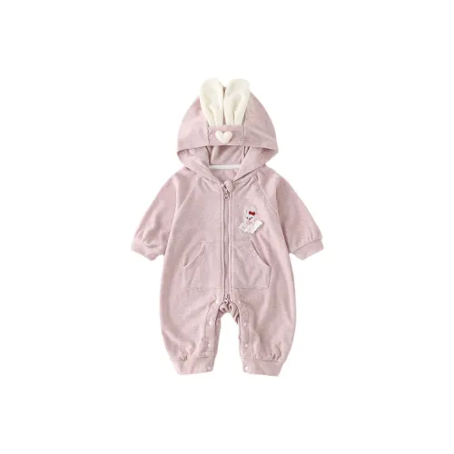 XiaoJinBu Розовые Детские Комбинезоны / Ползунки