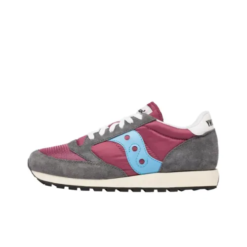 Saucony Jazz Original Vintage Jazz Беговые кроссовки Мужские Серый Фиолетовый