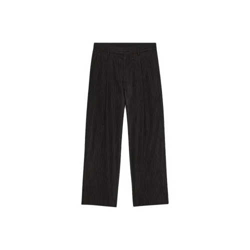 NN07 Коричневый Полосы Мужские Брюки для костюма