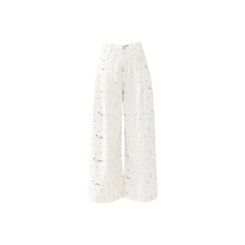 Incolore Белый Женские Джинсы