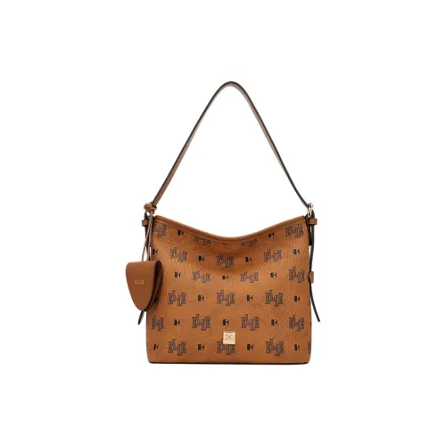 ELLE PVC Сумка на плечо Стандартная Женская Овсяный Абрикос Коньяк