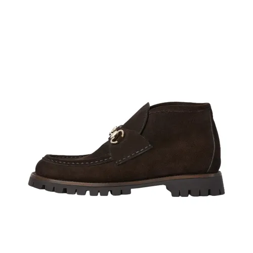 GUCCI Bootie с пряжкой Horsebit женские темно-коричневый