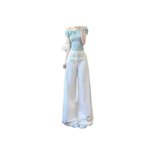 MORii Светло-синий женский комплект с юбкой