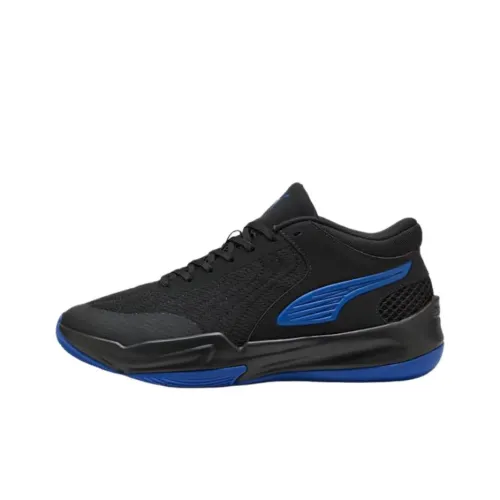 PUMA COURT PRO 2 Дышащие Поддерживающие и Легкие Баскетбольные Кроссовки Мужские Черные Синие