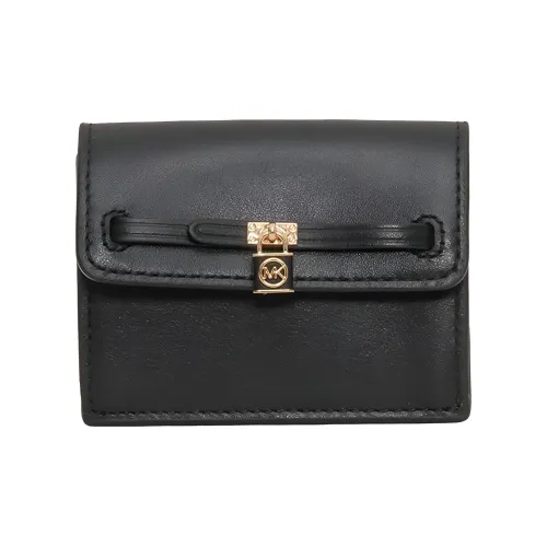 MICHAEL KORS Коровья кожа Держатель для карт Кошелек Женские Черный