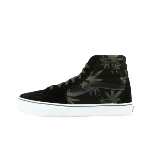 Vans Sk8 HI Высокие Кроссовки для Скейтбординга Унисекс Черный Зеленый