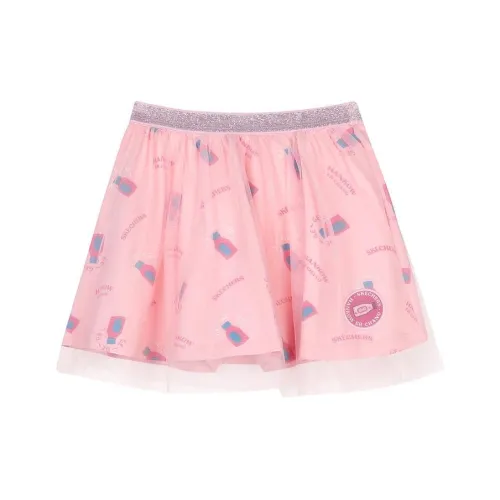 Skechers Полный принт Умеренный Детский Низ Детский Светло-розовый Основа Beverage Цветочный Полный принт