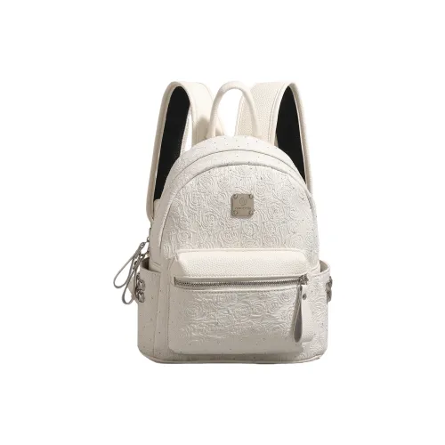 OCTSUI ПУ (полиуретан) Рюкзак Стандартный Женский Экрю