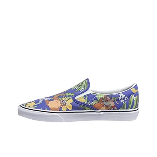 Disney x Vans Slip-On Скейтборд Кроссовки Мужские Синие Белые