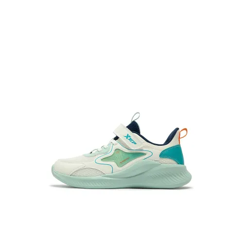 XTEP Детская беговая обувь Low Top Ванильный Желтый/Снежный Туман Зеленый Kids