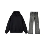 Повседневная спортивная одежда (черный + светло-серый)