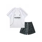 Белый топ + черные шорты "Пантера"