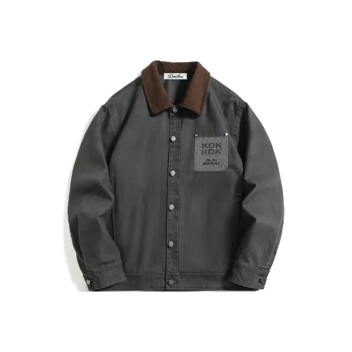 DOH STORE Черный Серый Цвет Унисекс Куртки