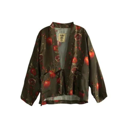 UMA WANG Коричневый Красный Мужские Куртки