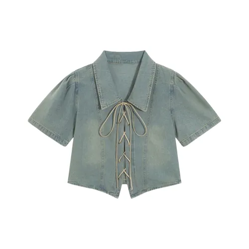 AFGGD Светло-синие женские джинсовые куртки