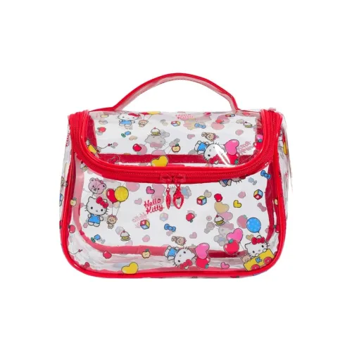 Sanrio Hello Kitty PVC Поливинилхлорид Путешествие Сумка для хранения Женская Красная