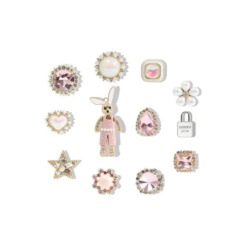 Fortune Horse Металл Pearl Baroque Floral Fashion Versatile Unisex Обувь Аксессуары