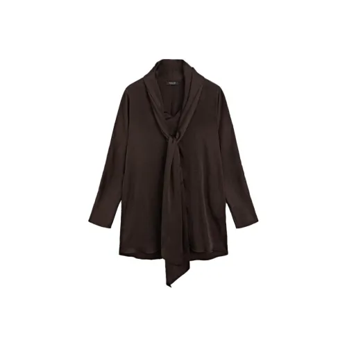 Massimo Dutti Коричневые Женские Рубашки
