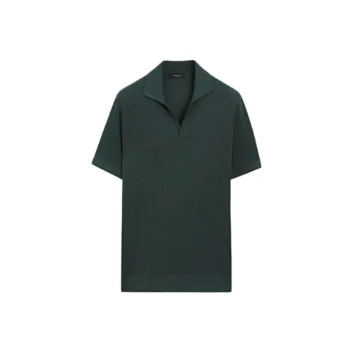 Massimo Dutti Polo для мужчин, аква-зеленый