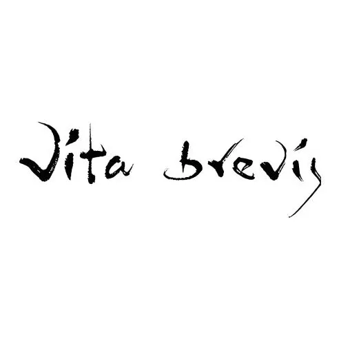 QINGSHANQIHAI Life IS Short Herb Tattoo Стикер 1 шт