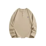 [Устойчивый к истиранию и скатывания] Хаки (Синий Серый Логотип на груди с этикеткой)