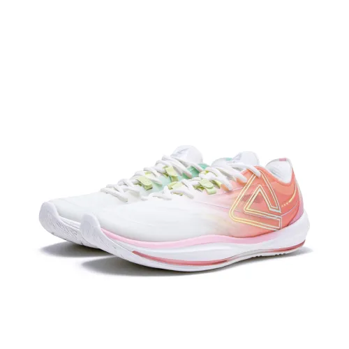 PEAK Lightness 3,0 Амортизация Устойчивость к истиранию Дышащий Низкий Топ Баскетбольные кроссовки Мужские Розовый Зеленый Несовпадающие