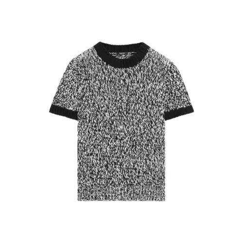 Massimo Dutti Черные Женские T-рубашки