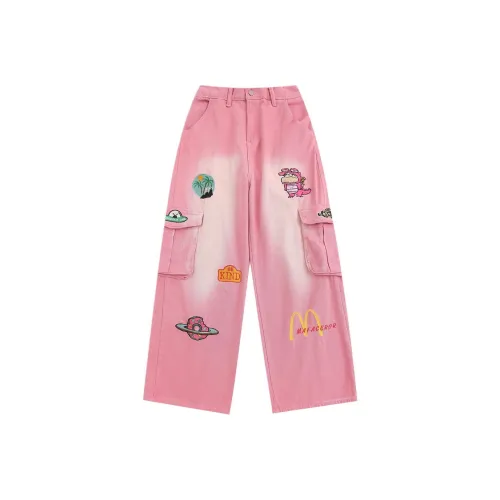 XIAOLIZI Розовые Женские Джинсы