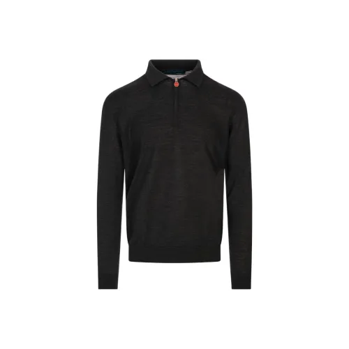 KITON Антрацитовый Мужской Поло