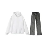 Повседневная спортивная одежда (белый + светло-серый)