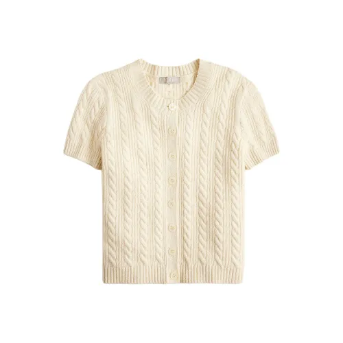 J.Crew Экрю Женская Трикотажная Одежда