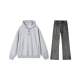 Повседневная спортивная одежда (серый + светло-серый)