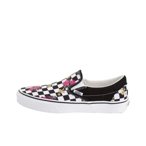 Vans CLASSIC Slip-On Скейтборд Кроссовки Мужские Черный Белый Красный