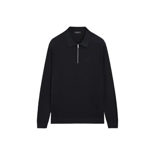 Massimo Dutti Морской Синий Мужской Трикотаж