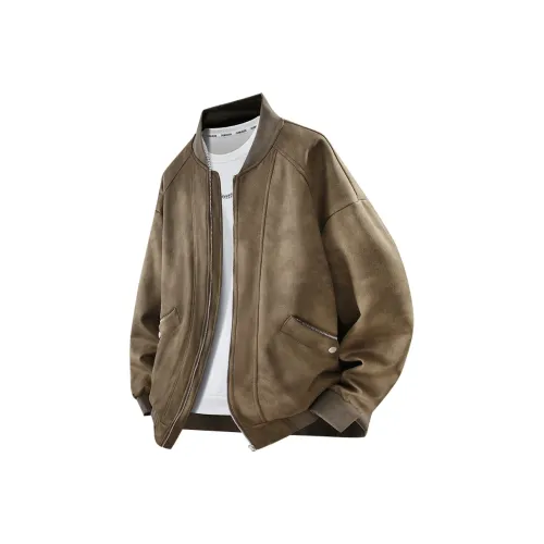 PGNC Мужской Свободный крой Весенний Осенний Сезон Рабочая одежда Модный Куртка Мужская