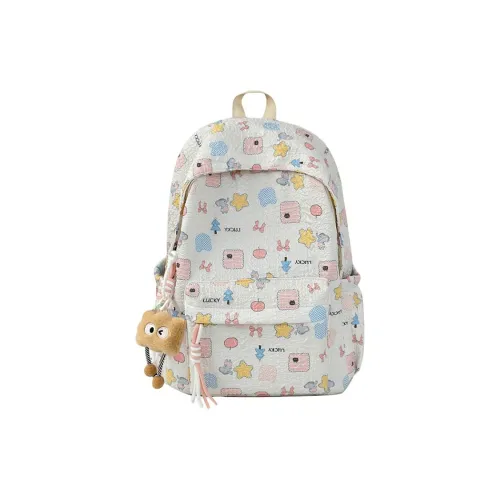 PINK·LAND Нейлон Рюкзак Стандартный Женские Белый Синий Розовый