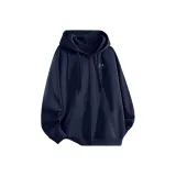 [Тяжелый полиэстер-хлопок] Темно-синий (B Улыбающееся веночное сердце Логотип на груди)