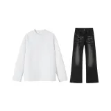 Повседневная спортивная одежда (белый + черный)